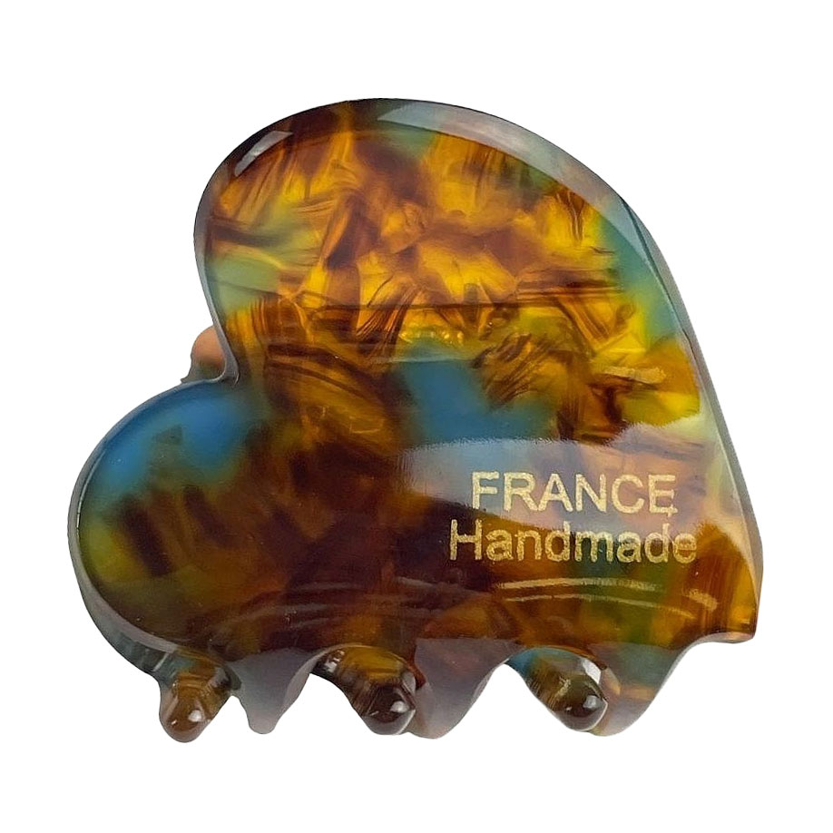Заколка для волосся Chacott France Hair Clip Heart Marble-Blue, 3.5*3 см, 1 шт